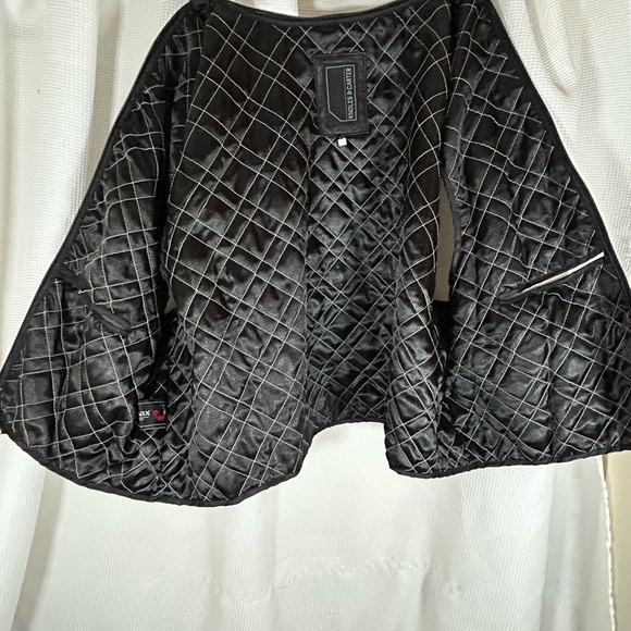 Knoles & Carter Italian lamp skin leather bomber jacket removable inner liner - Picture 15 of 15